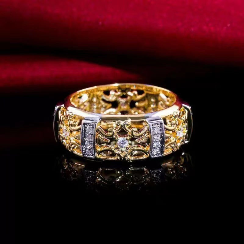 Two-color Electroplated Hollow Pattern Color Separation Rings