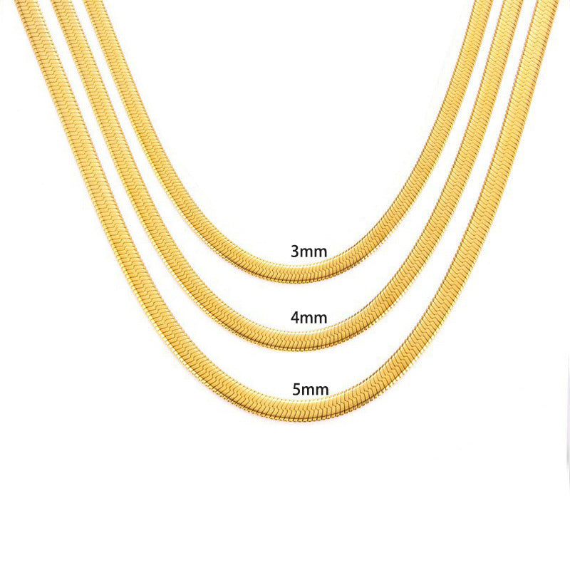 Flowers Chain Lady Temperament High-grade Flat Necklaces