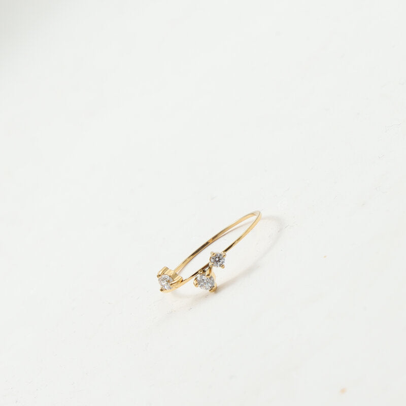 Thin Diamond In The Debris Titanium Rings