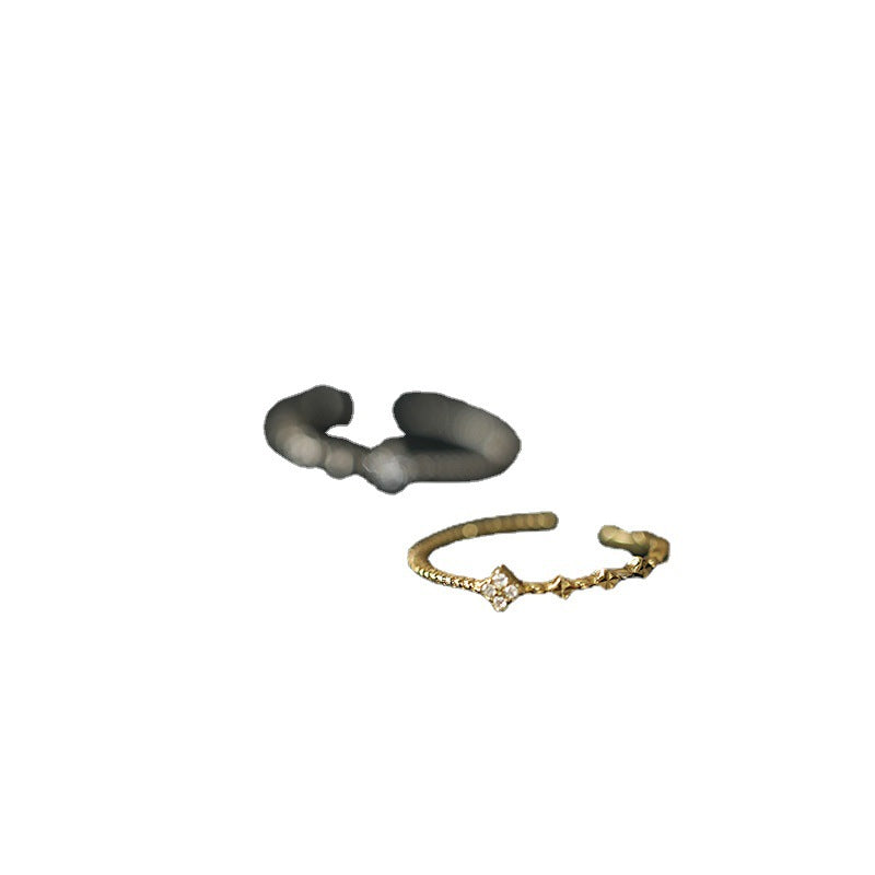 Women's For Design Trendy Light Luxury Open Rings
