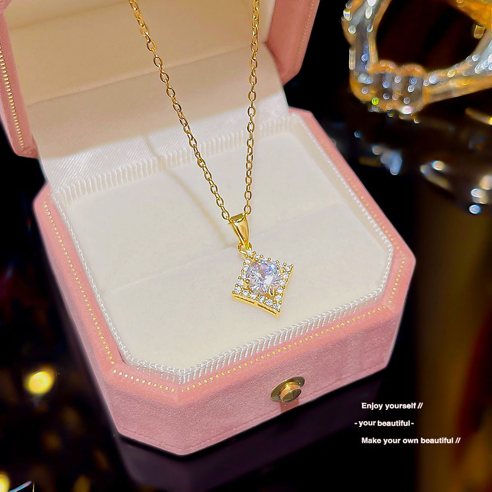 Women's Versatile High-grade Zircon Light Luxury Minority Necklaces