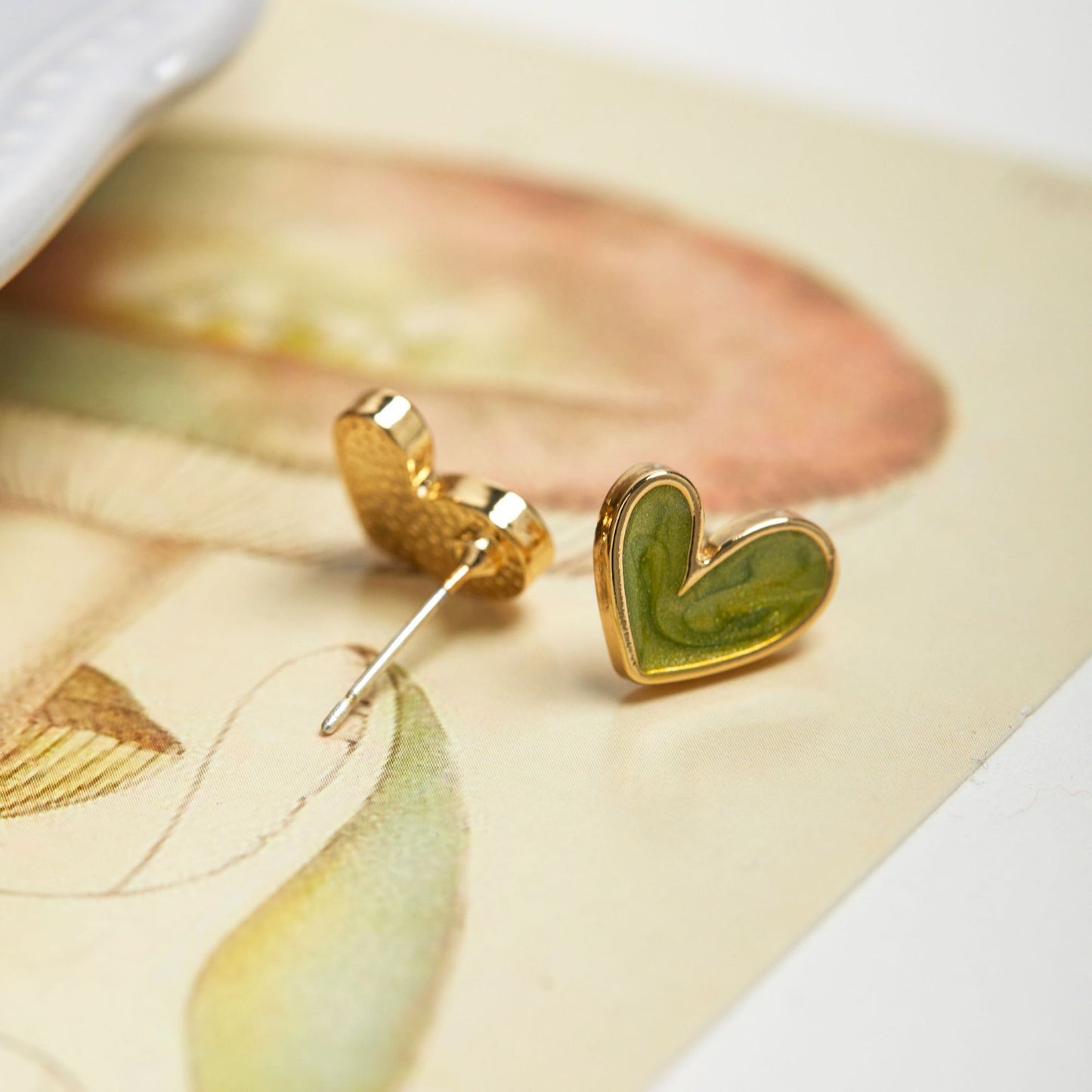 Ear Fresh Exquisite Oil Painting Feeling Clips No Earrings