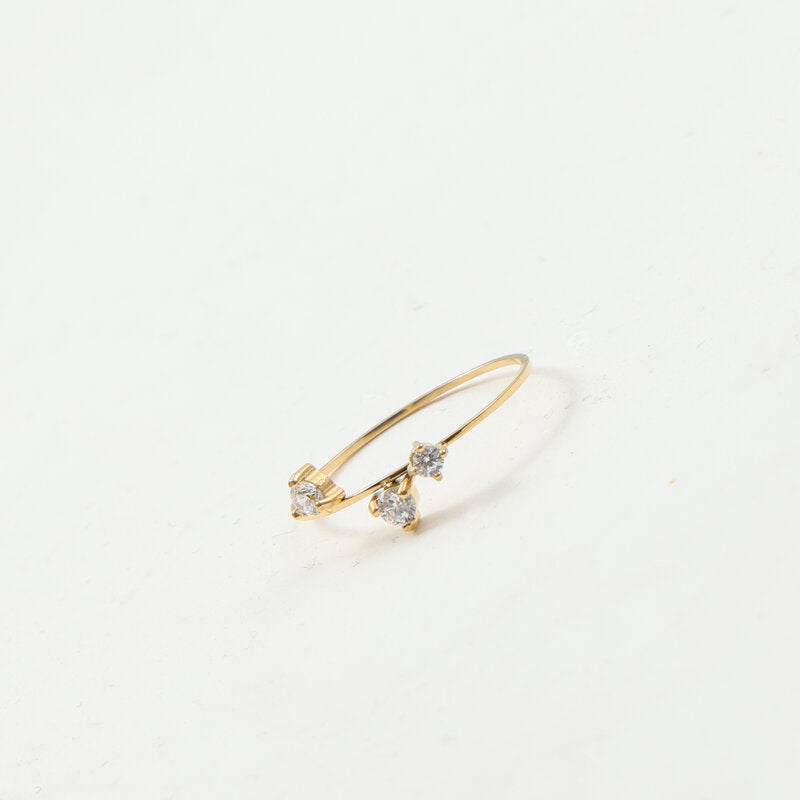 Thin Diamond In The Debris Titanium Rings