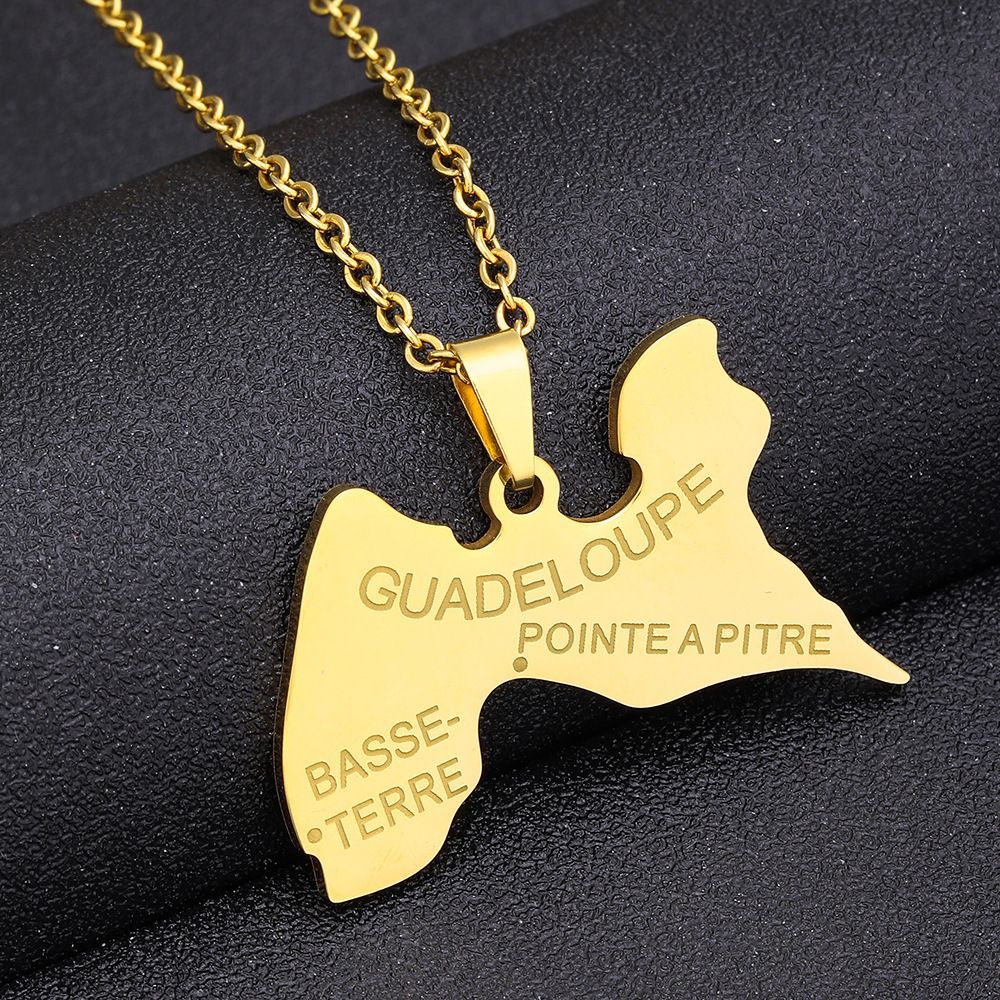 Women's & Men's National Fashion Stainless Steel French Guadeloupe Pendants