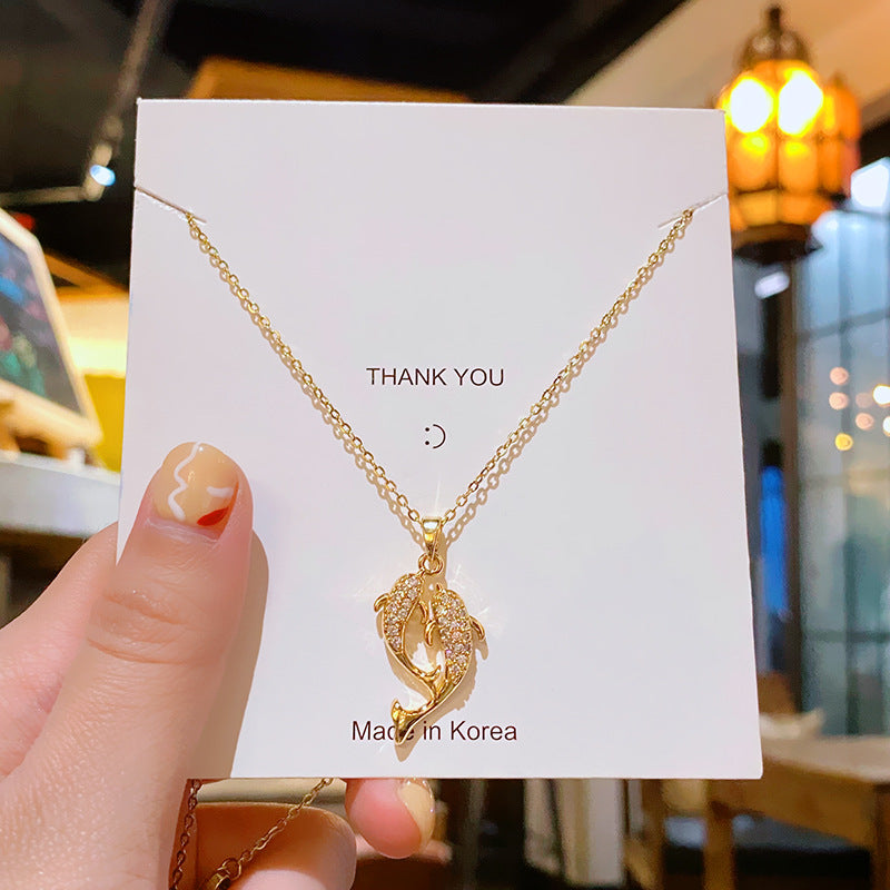 Flower Titanium Steel Female Summer Wild Necklaces