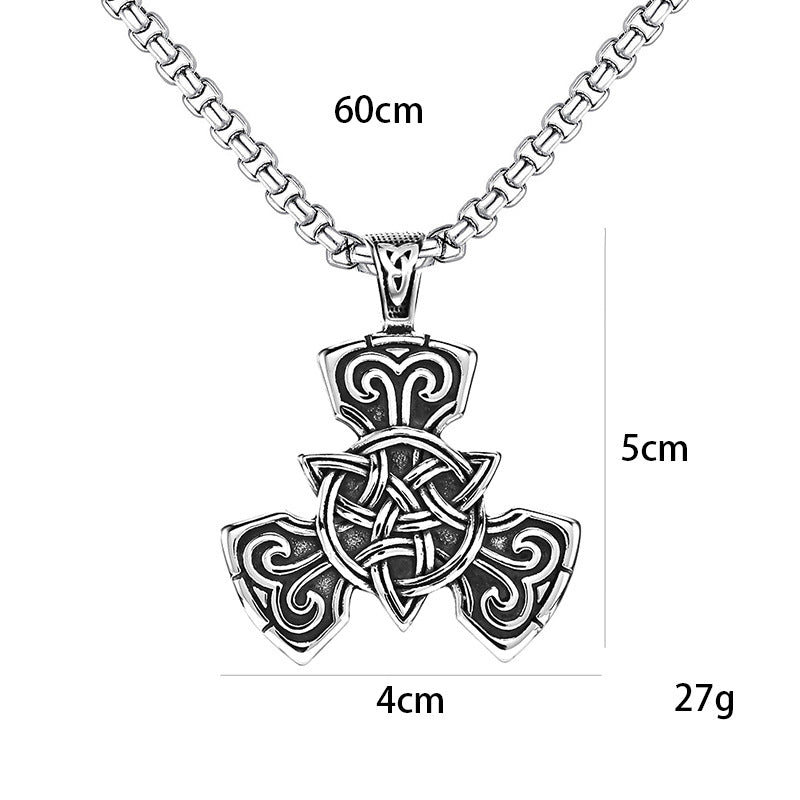 Men's Nordic Style Celtic Knot Titanium Steel Pendants