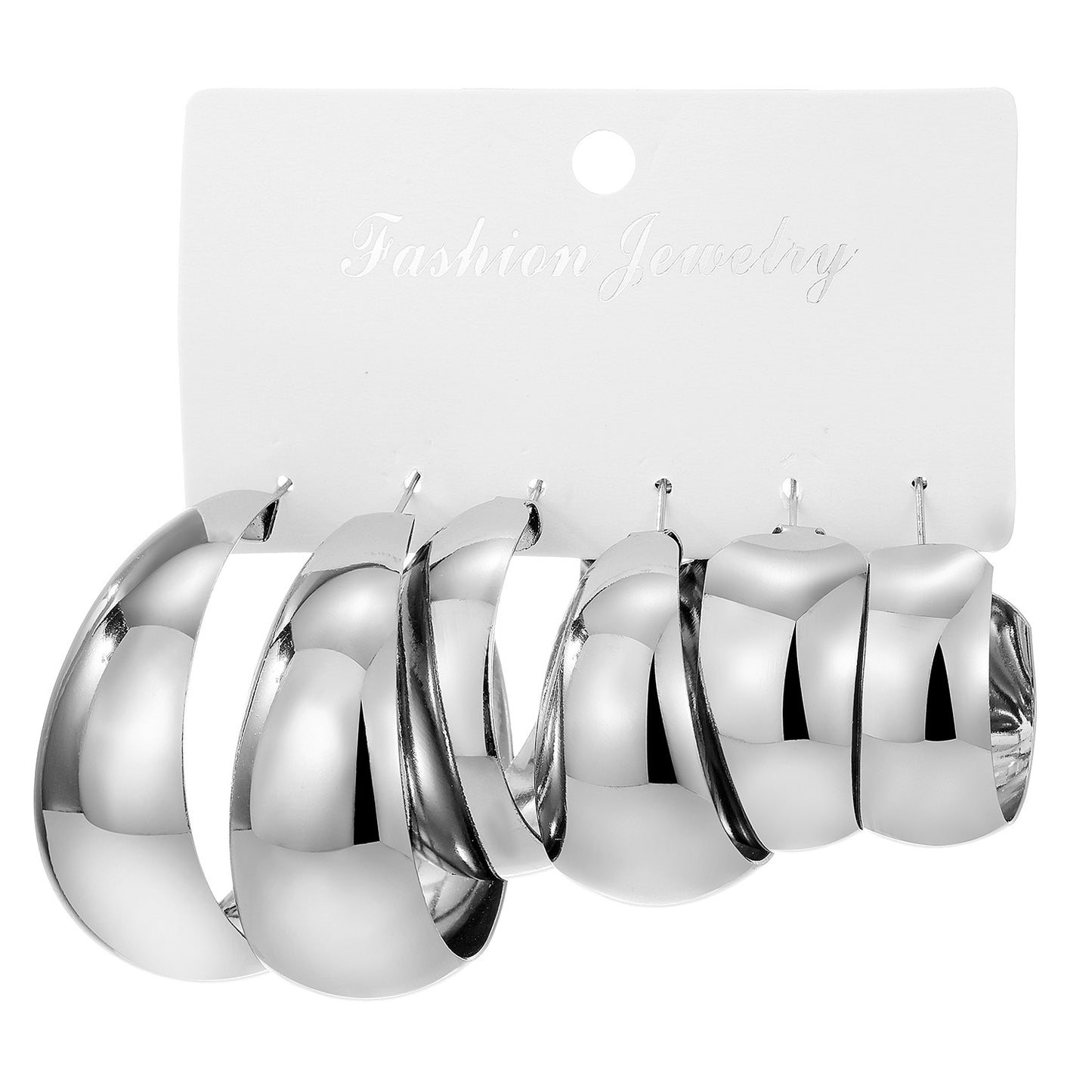 Women's Concave Type Card French Fashion Commuter Earrings