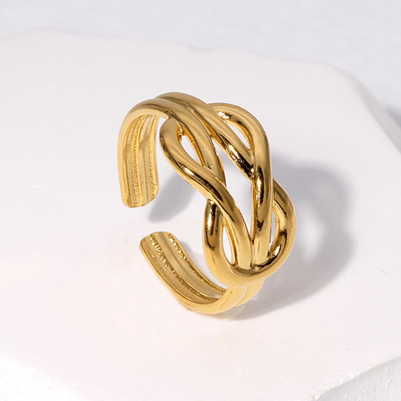 Steel Female Fashion Open Index Finger Rings