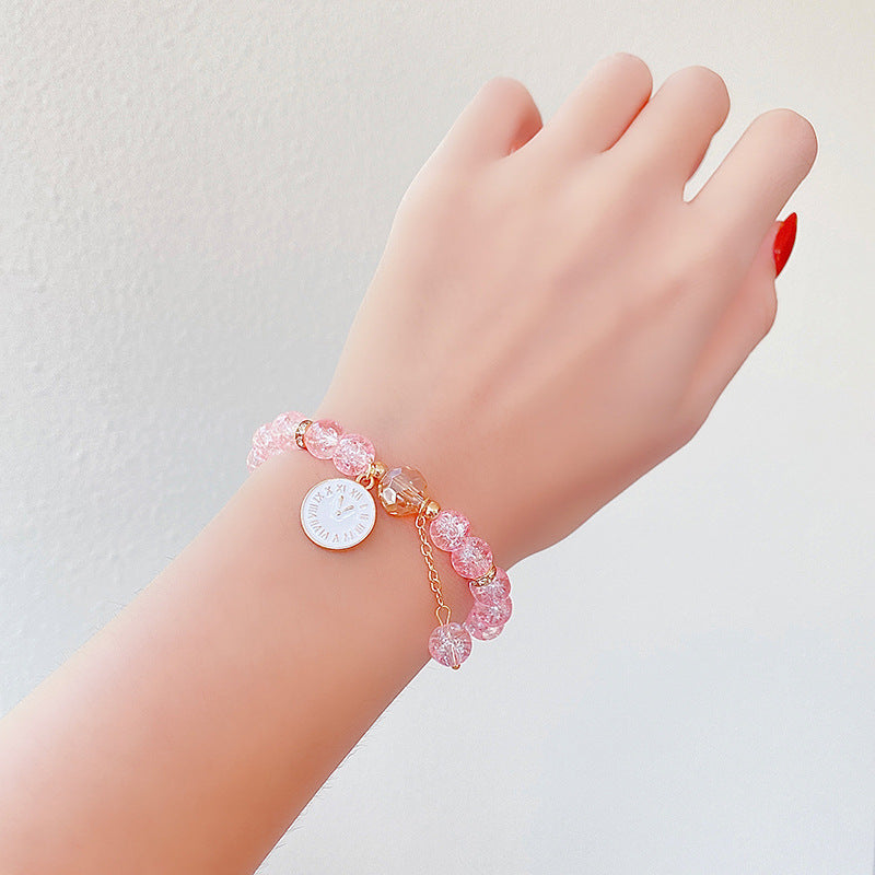 Hand Beading Glass Cute Princess Cartoon Bracelets
