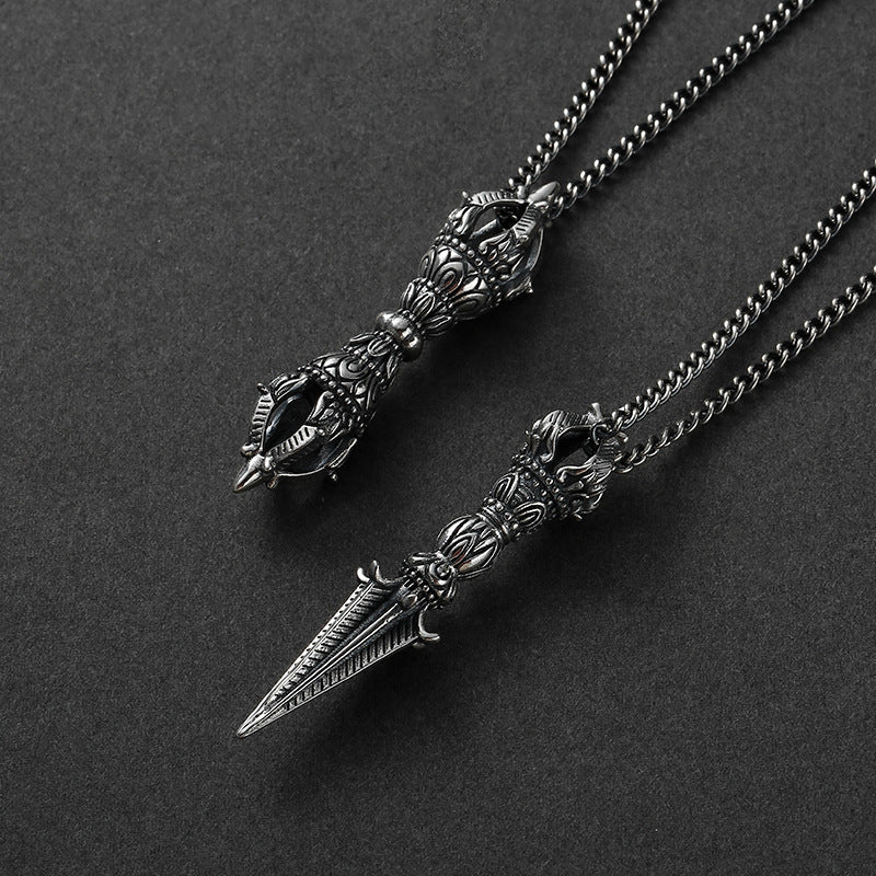 Women's & Men's Chiba Retro Vajra Thai Sier Lovers Pendants