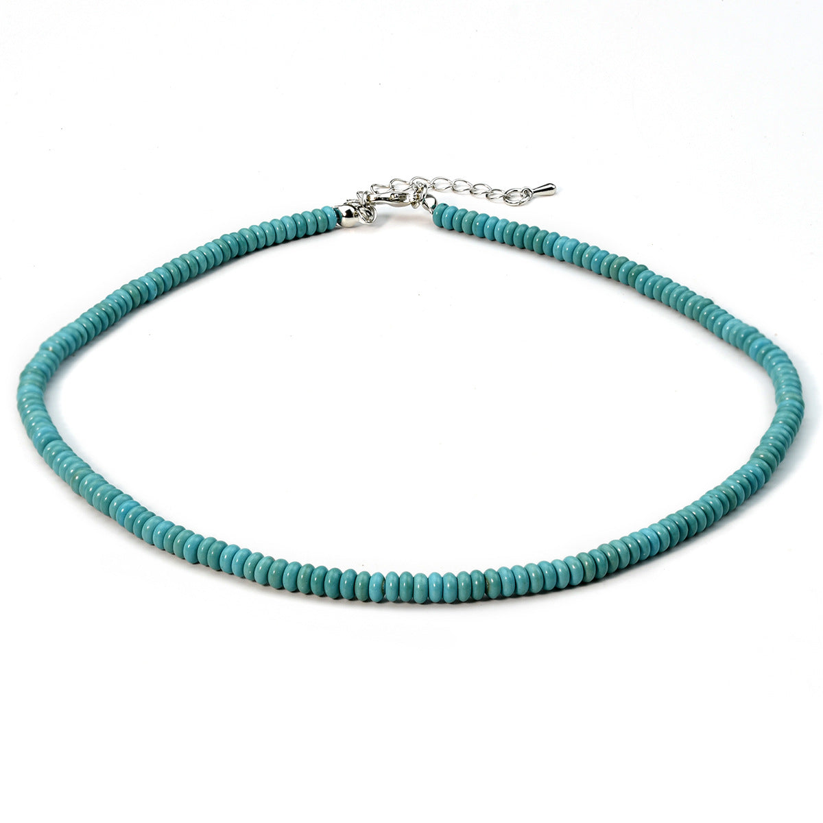 Women's Abacus Beads Turquoise Ornament Retro Beaded Necklaces