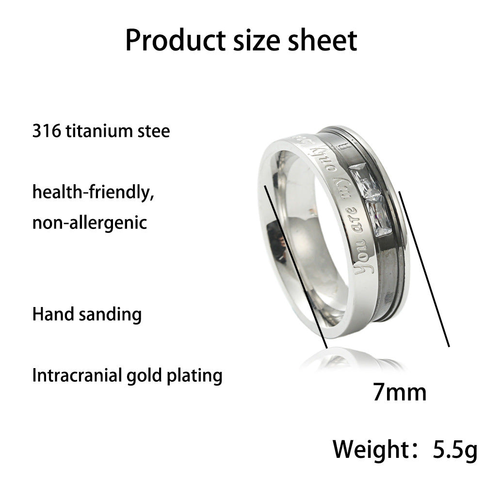 Women's & Men's Couple Vintage Trendy Personality Punk Stainless Rings