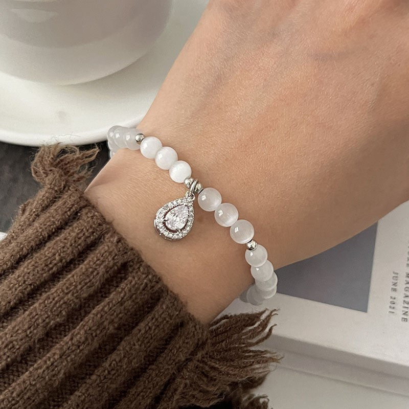 Twin Pearl Light Luxury Minority Exquisite Elastic Bracelets