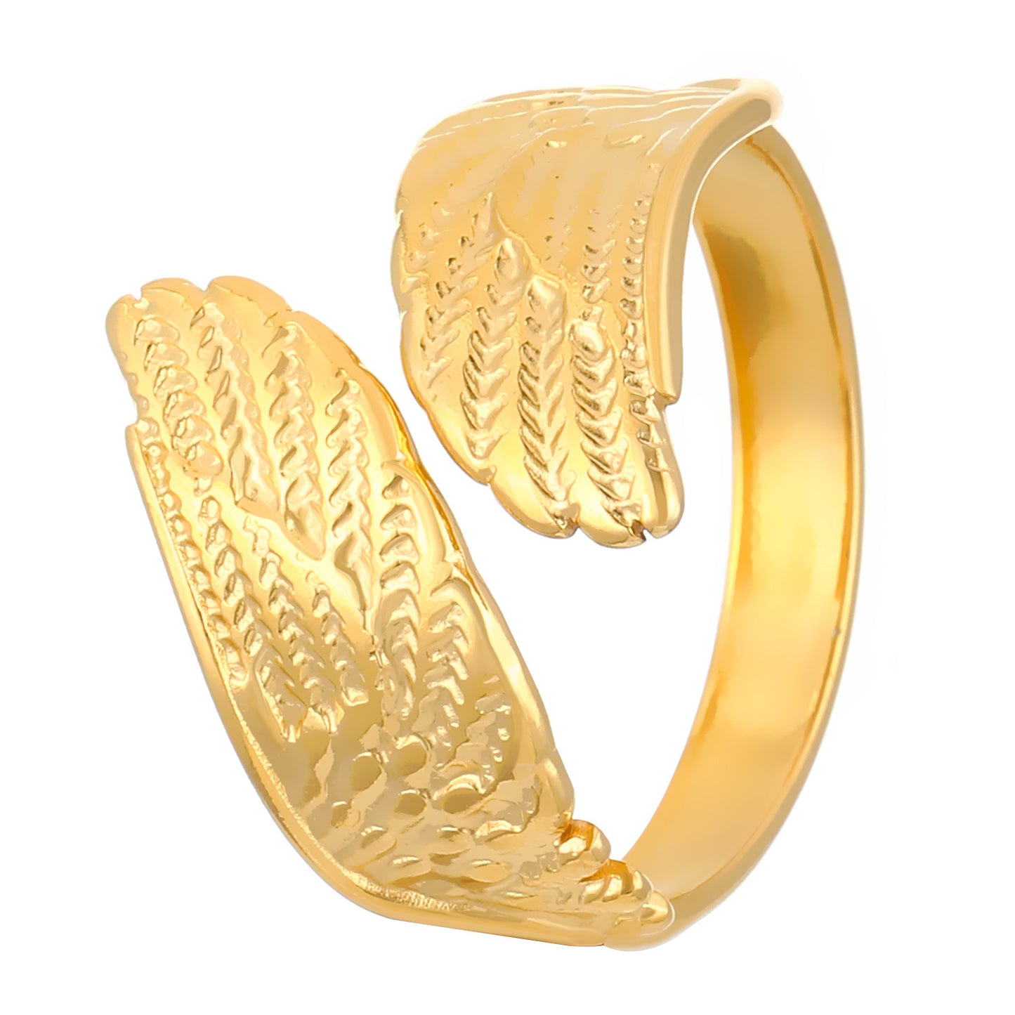Advanced Exaggerated Stainless Steel Female Flower Rings