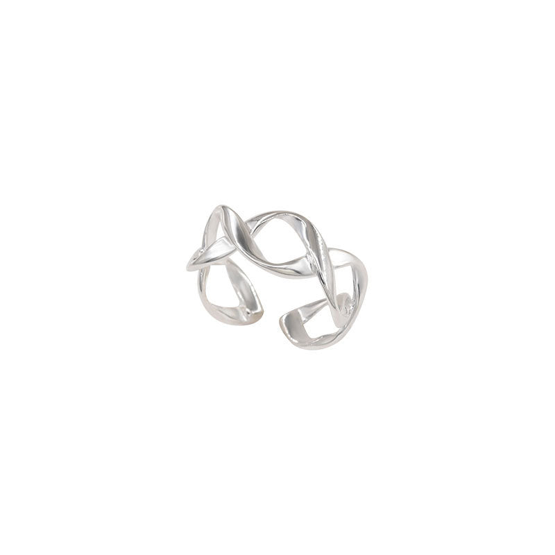 Women's Sterling Sier Niche Design Minimalist Style Rings