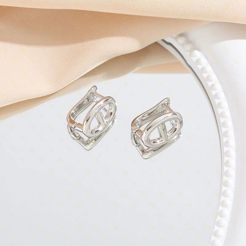 Hollow Pig Nose Female Korean Style High Sense Earrings