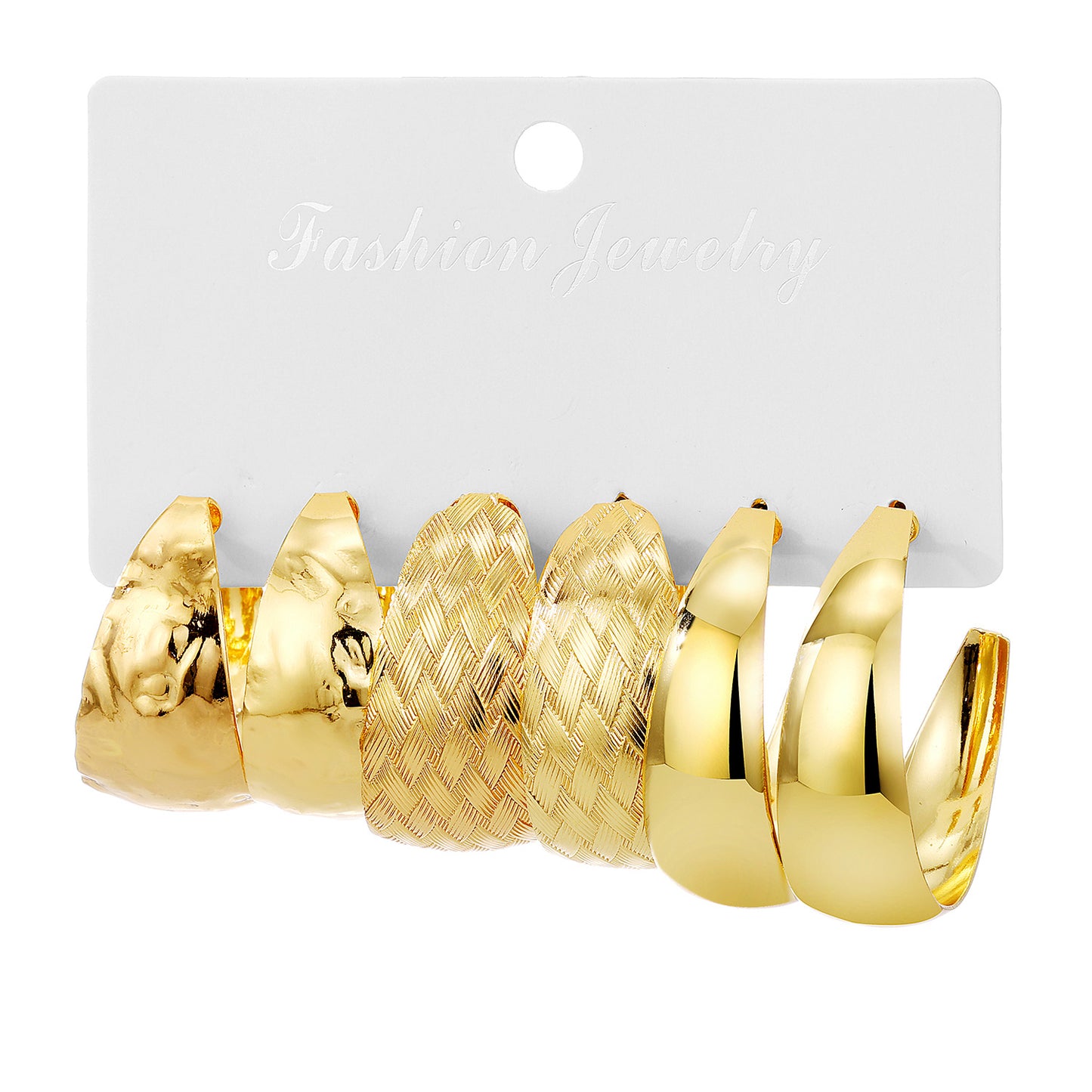 Women's Concave Type Card French Fashion Commuter Earrings