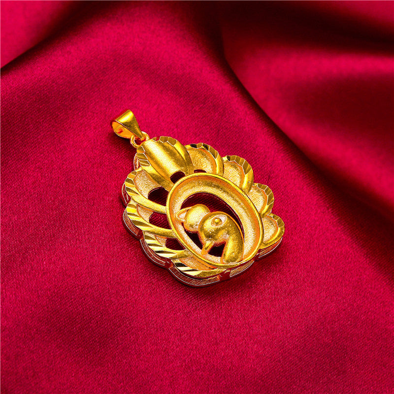 Brass Gold-plated Gourd Water Drop Abacus Pendants