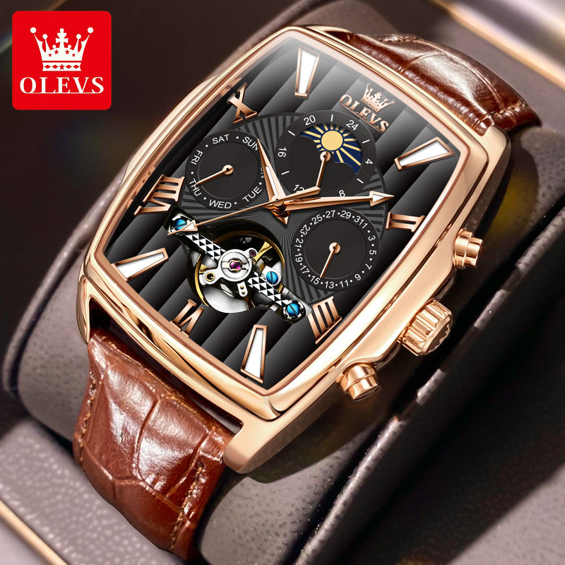 Men's Slouchy Endorsement Watch Tourbillon Automatic Mechanical Watches