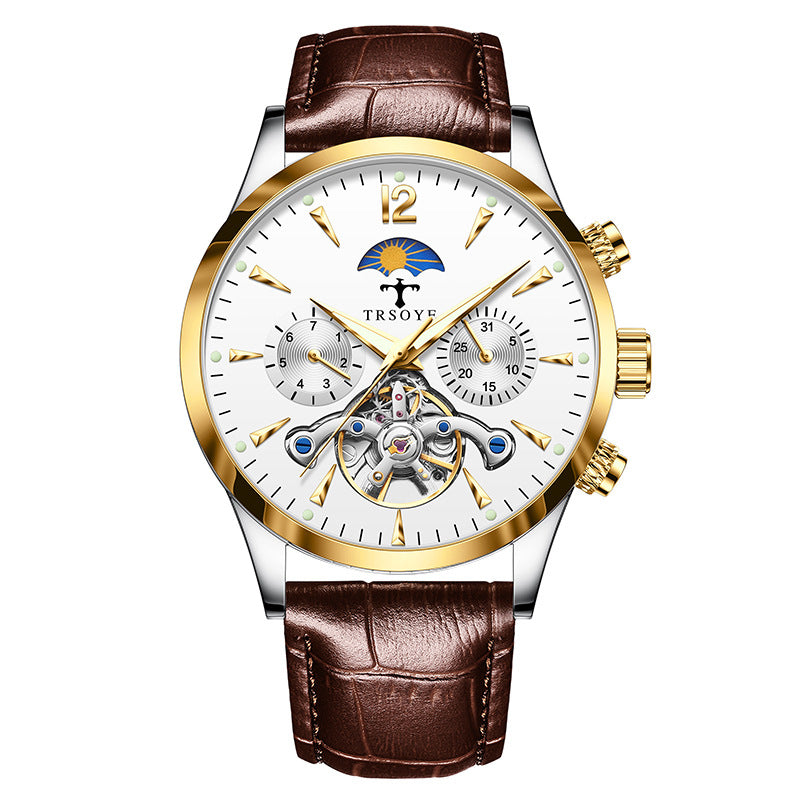 Men's Automatic Watch Stylish Versatile Waterproof Luminous Mechanical Watches