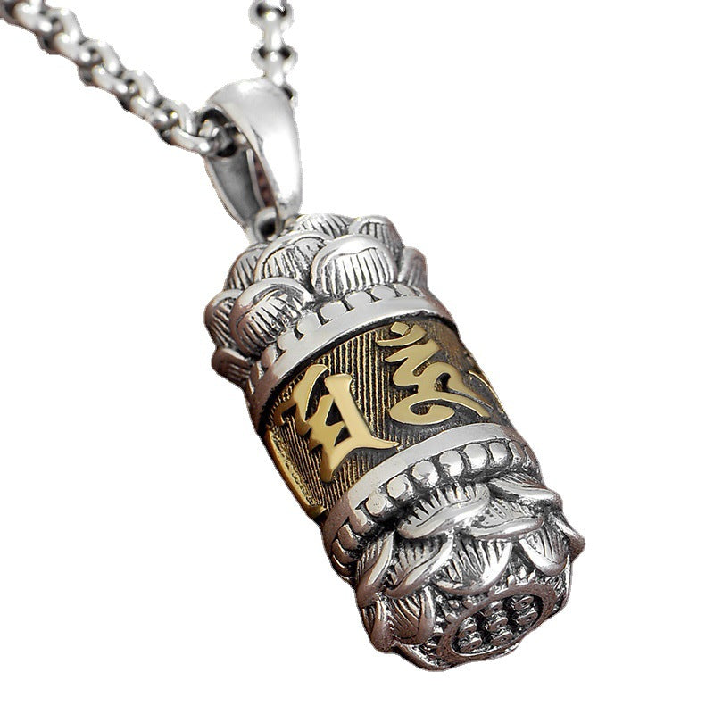 Women's & Men's Sier Charm Football Six Words Couple Good Pendants