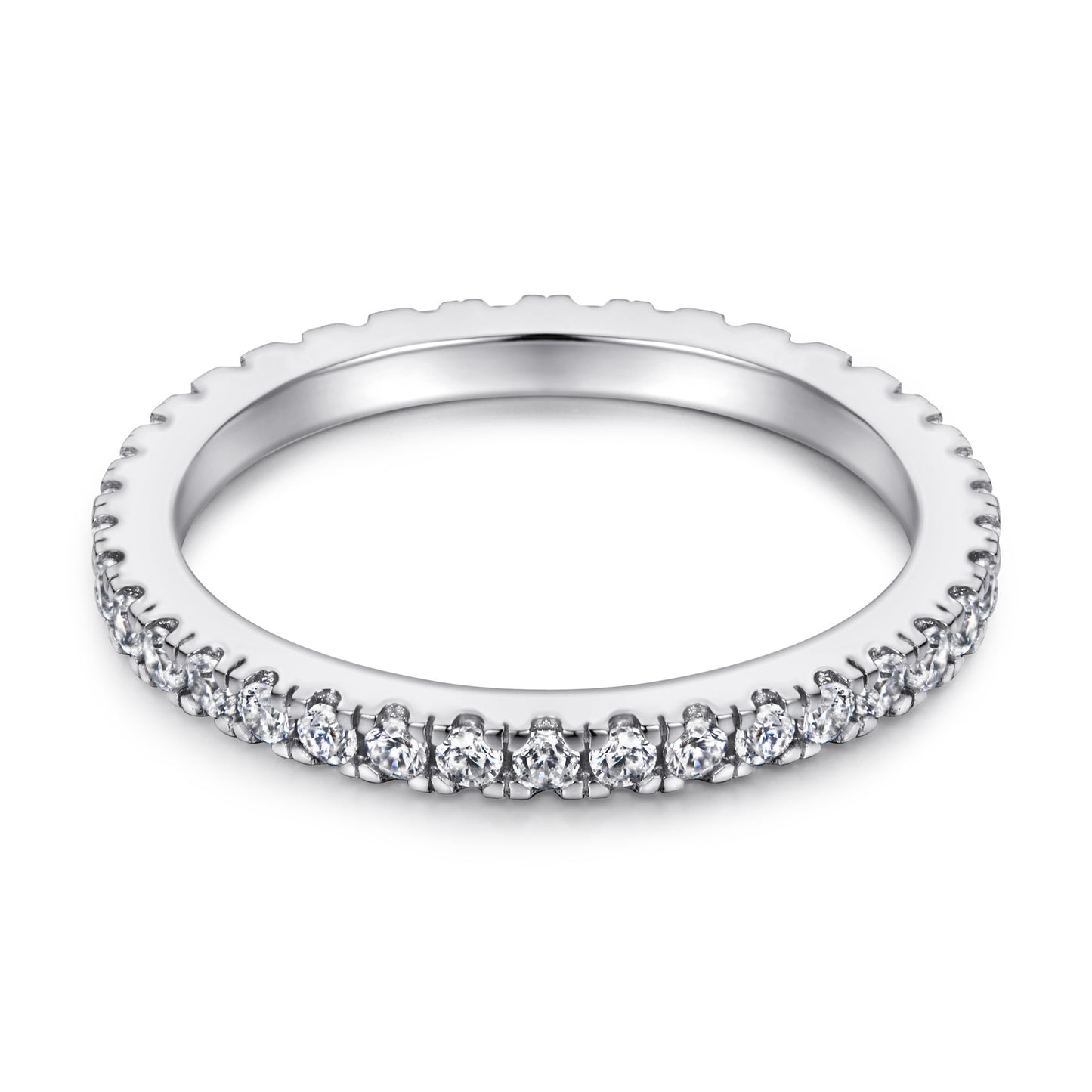 Inlaid Zircon Gang Drill Lettering Index Rings