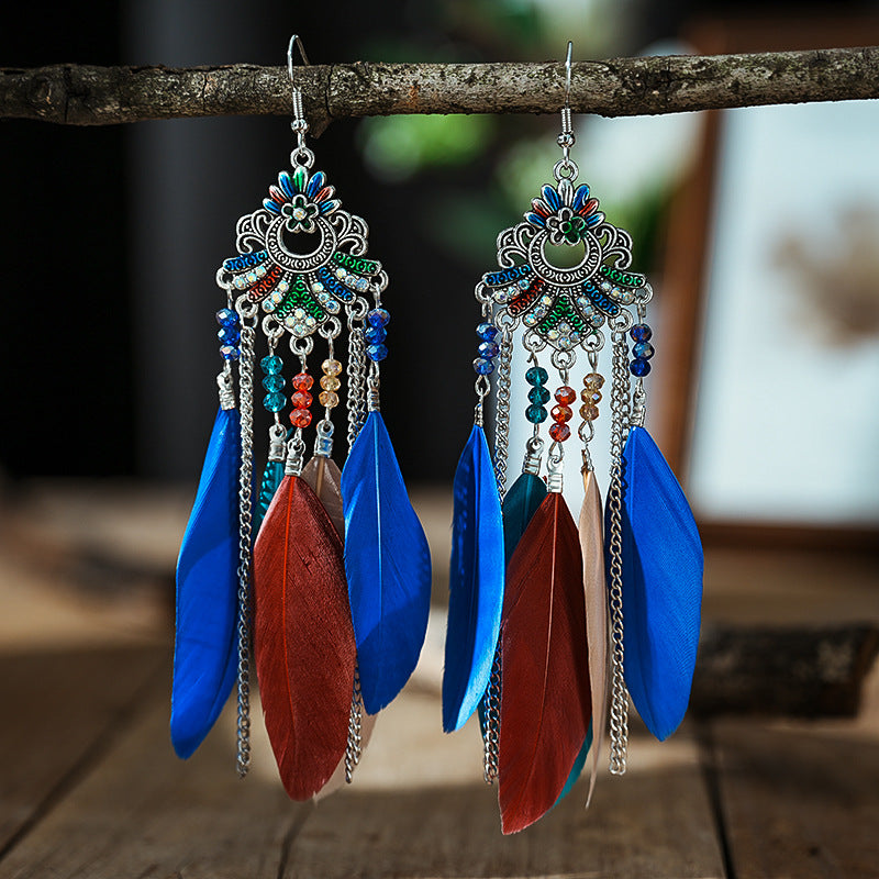 Full Diamond Fan-shaped Feather Creative Your Rings