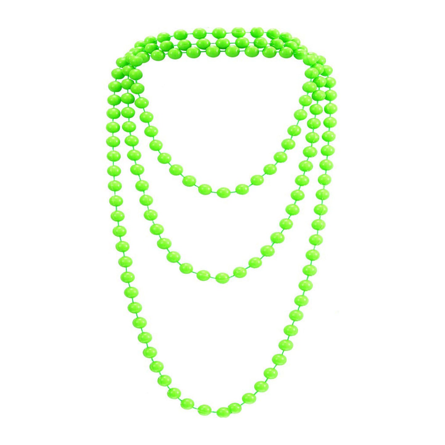 Women's Neon Color Pearl Party Dress Up Accessories String Necklaces