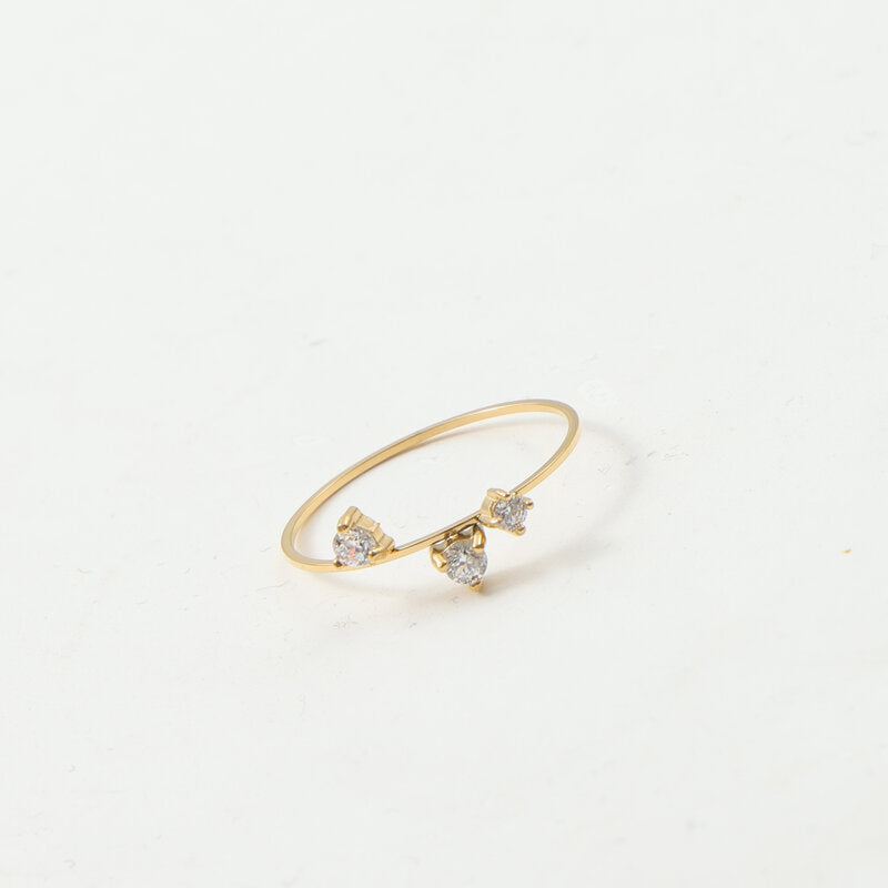 Thin Diamond In The Debris Titanium Rings