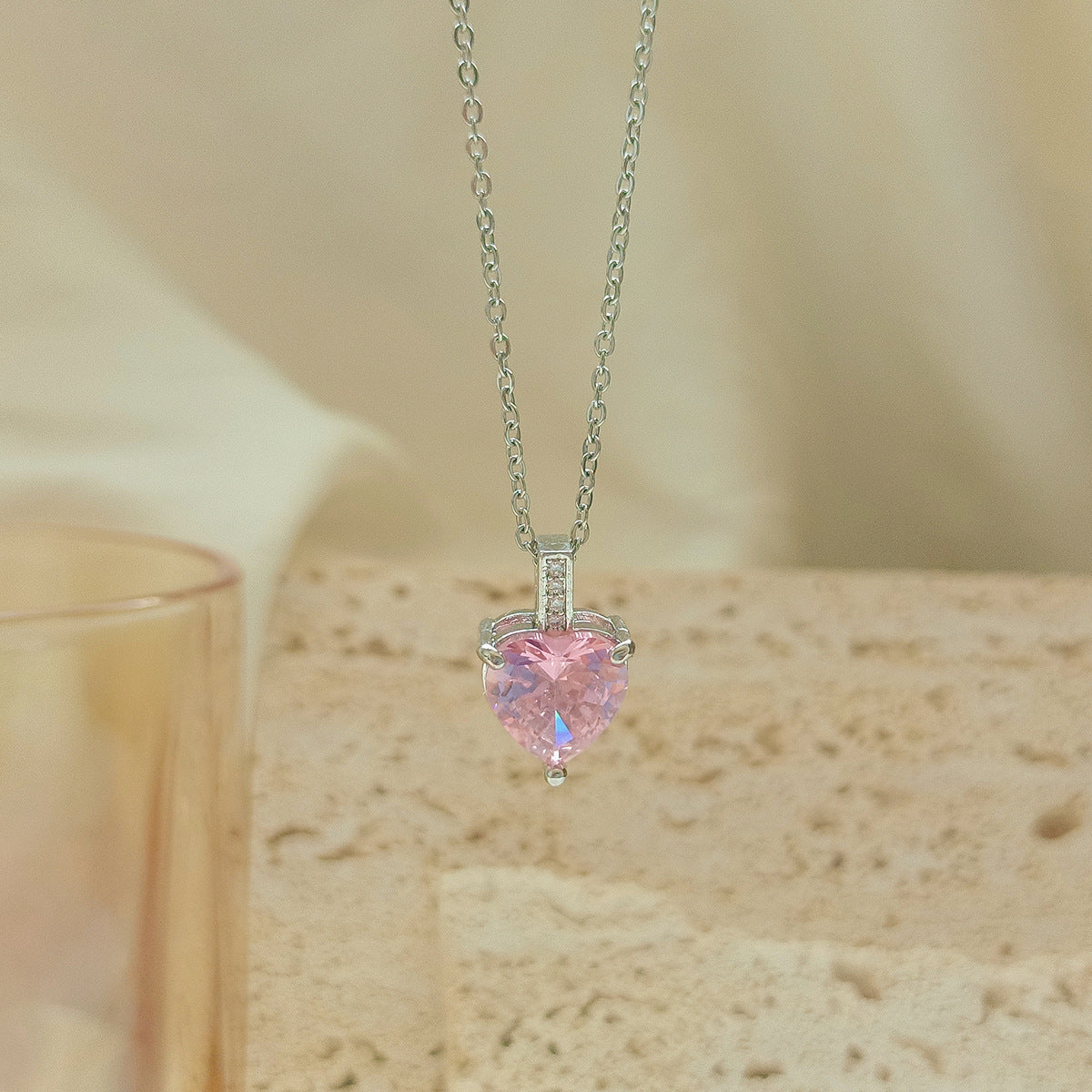 Women's Temperament Full Zirconium Micro Inlay Simple Pendants