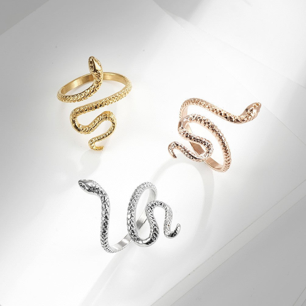 Water Snake Viper Beauty Enchanting Simulated Rings