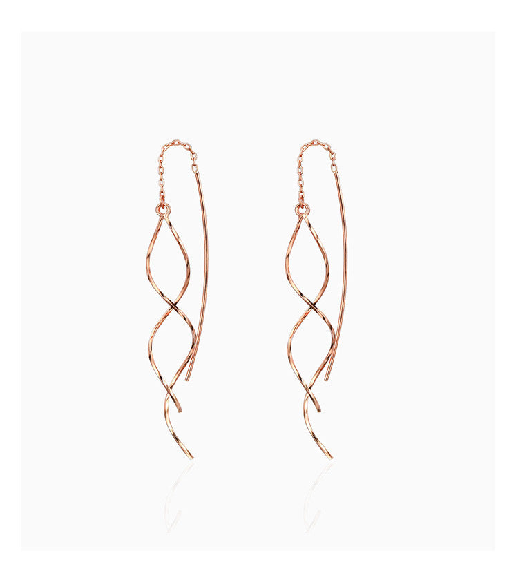 Women's Long Temperamental Tassels Suitable For Round Earrings