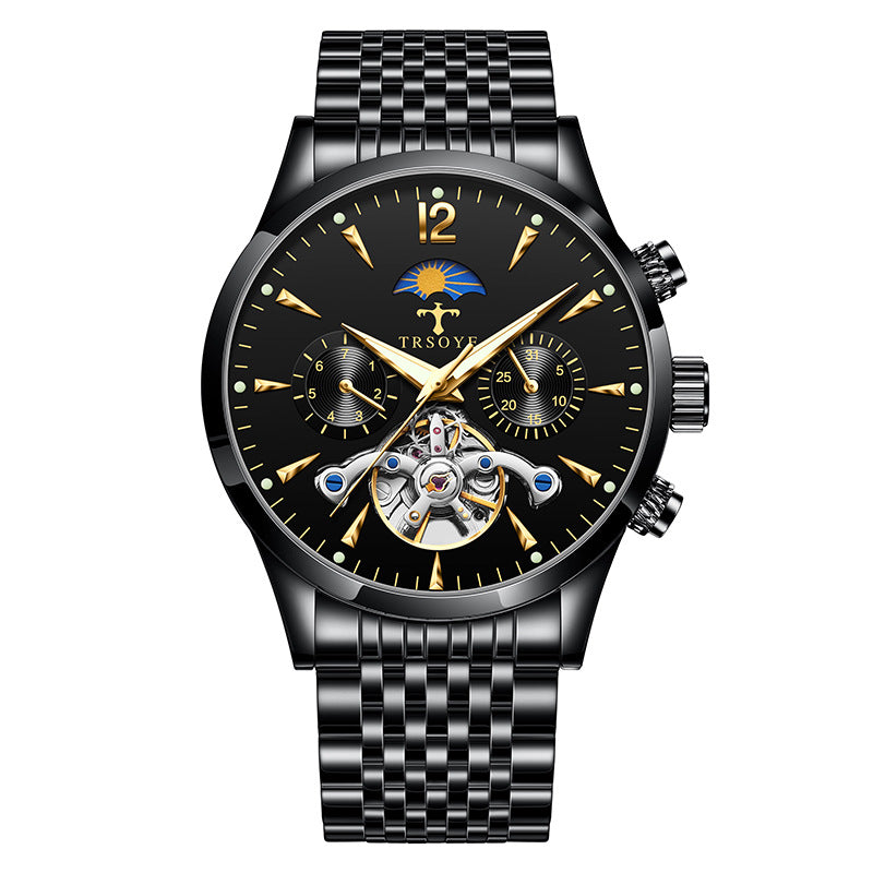 Men's Automatic Watch Stylish Versatile Waterproof Luminous Mechanical Watches