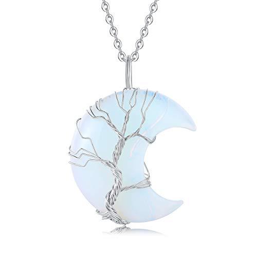 Amethyst Moon Tree Of Life Handmade Necklaces