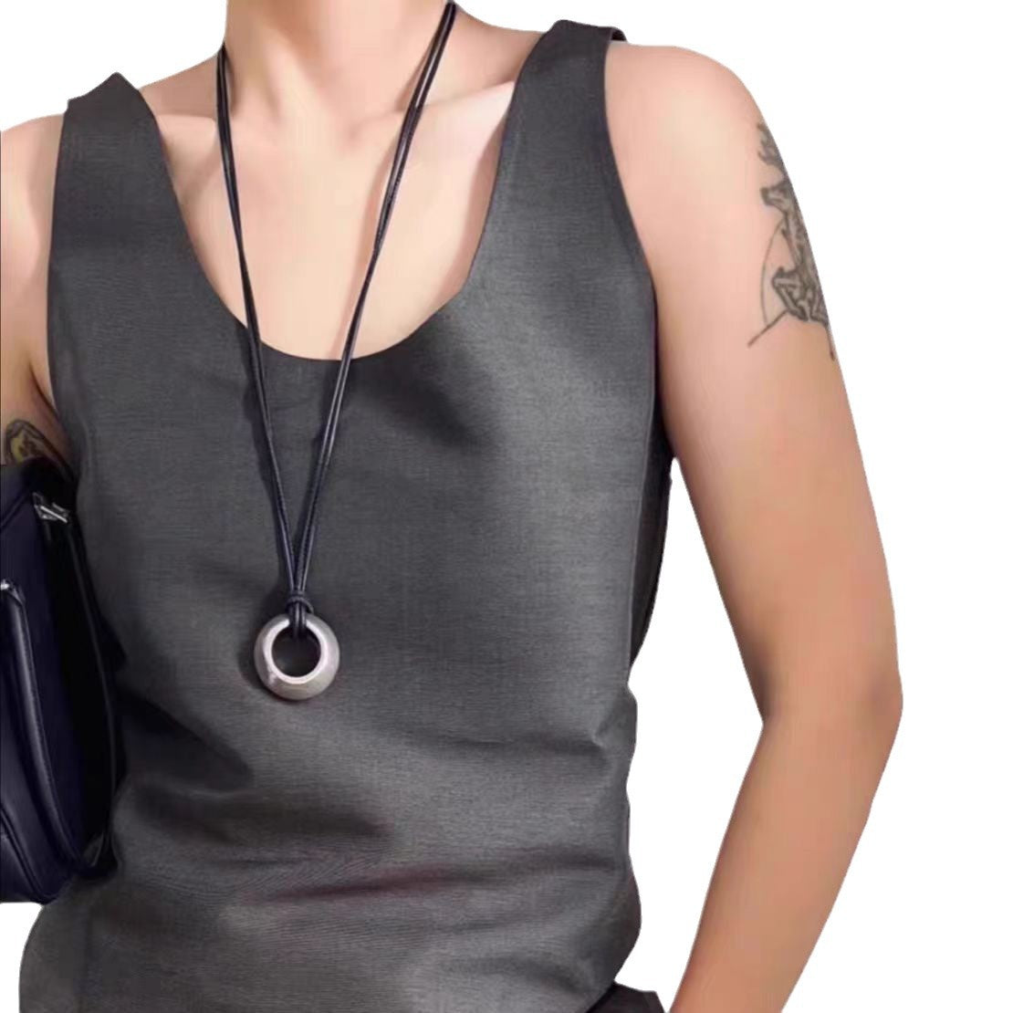 Chain Double Rope Wheel High Ladies Long Pendants