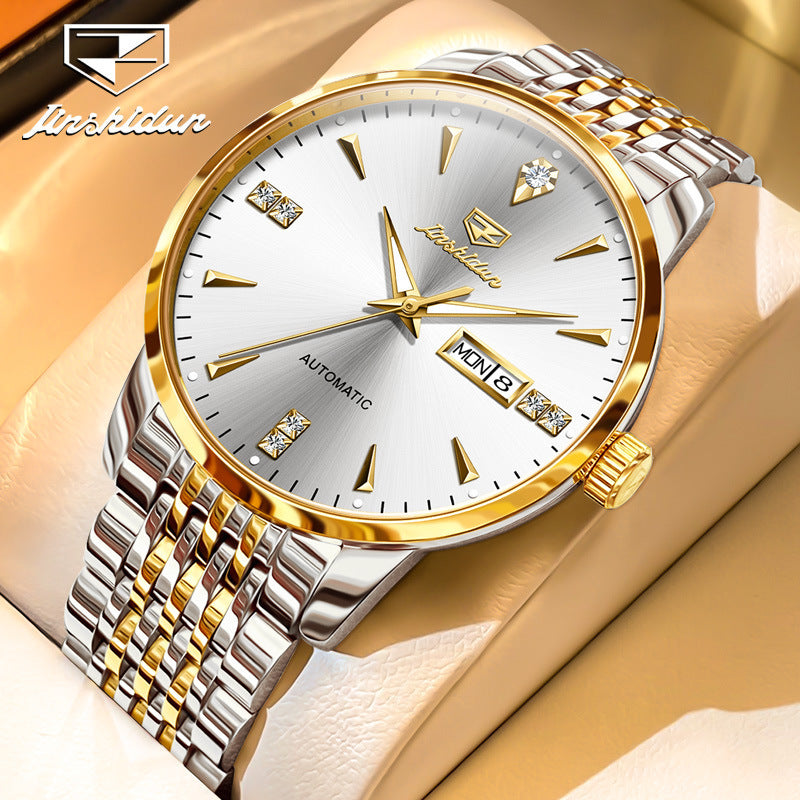 Men's Watch Business Automatic Simple Double Calendar Mechanical Watches