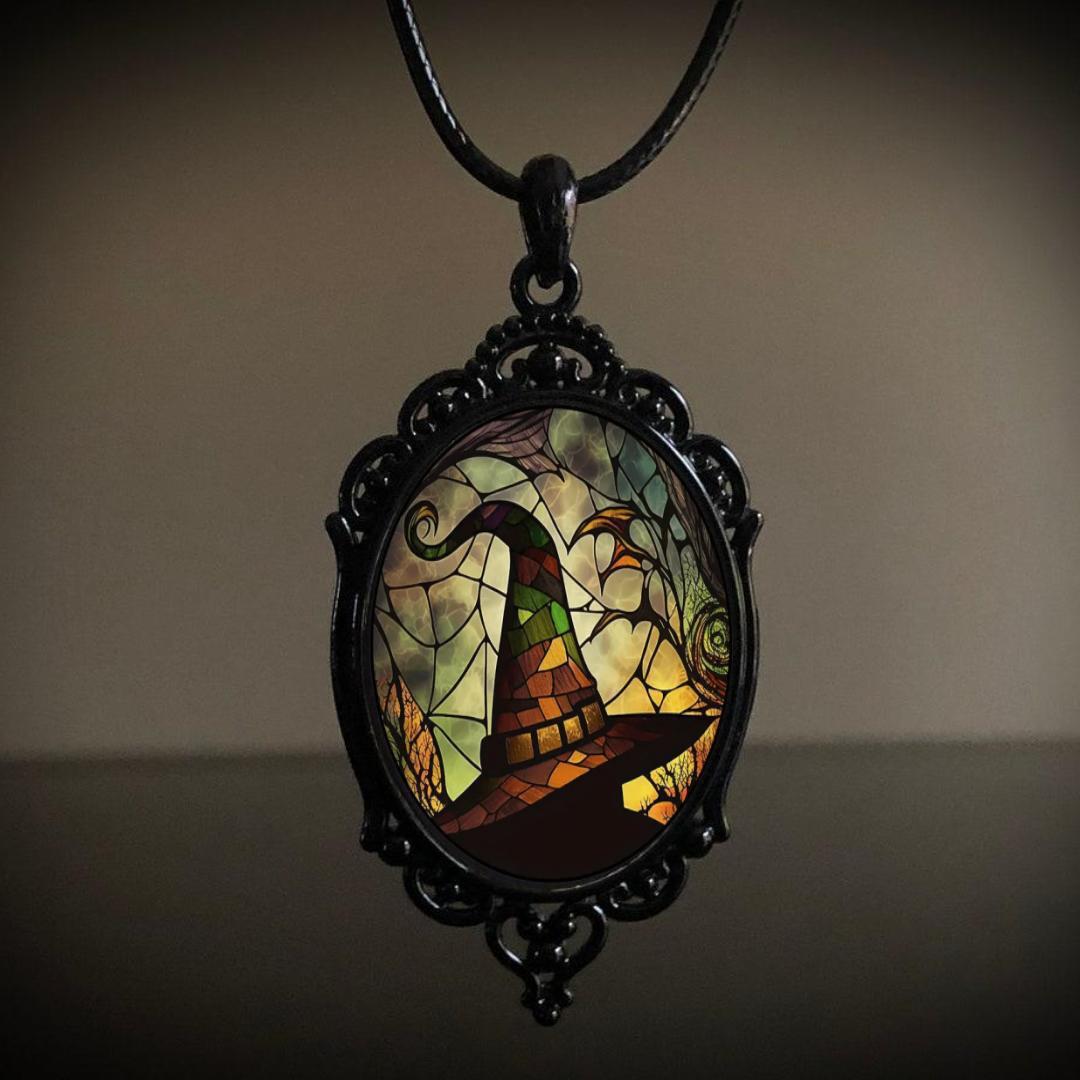 Billion Retro Gothic Crow Cross Witch Necklaces
