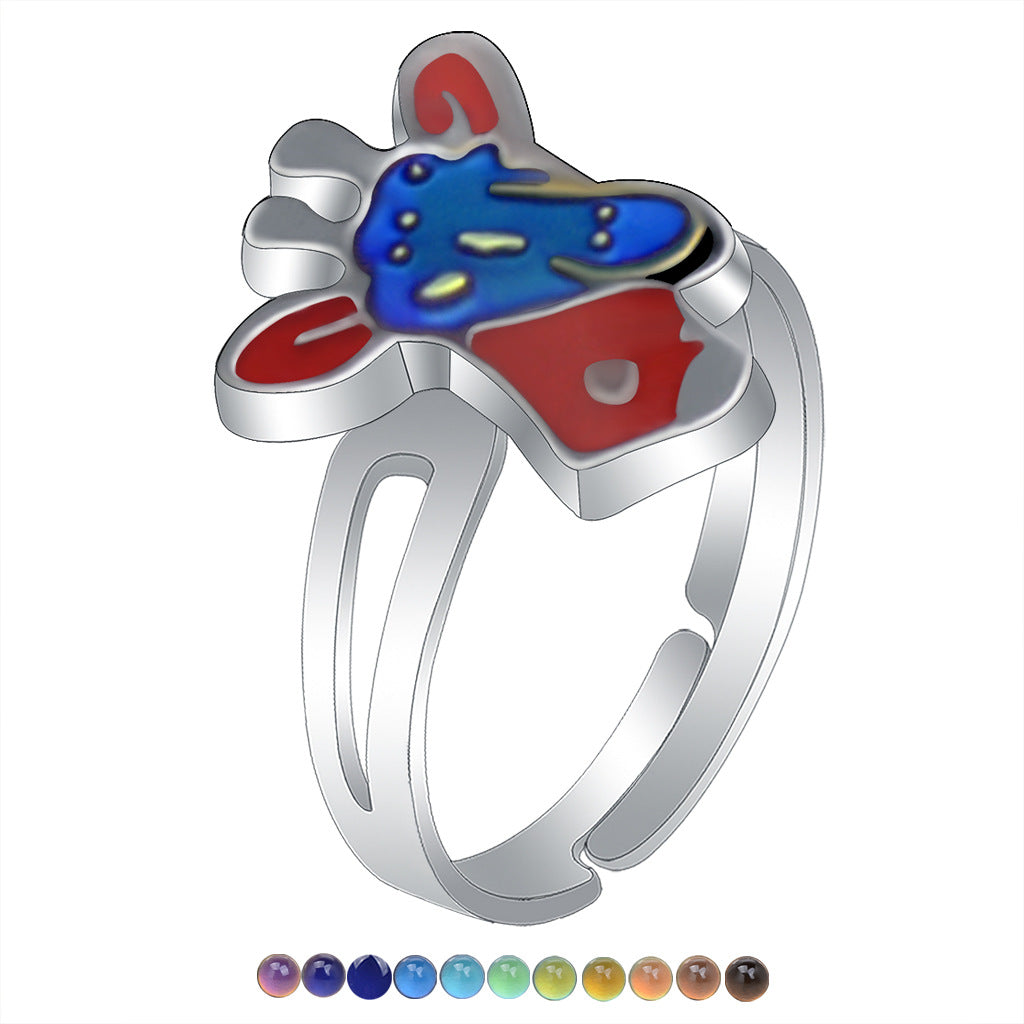 Women's Design Simple Princess Cartoon Cute Animal Rings