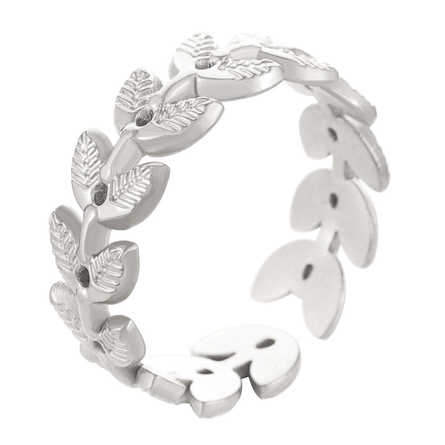Advanced Exaggerated Stainless Steel Female Flower Rings