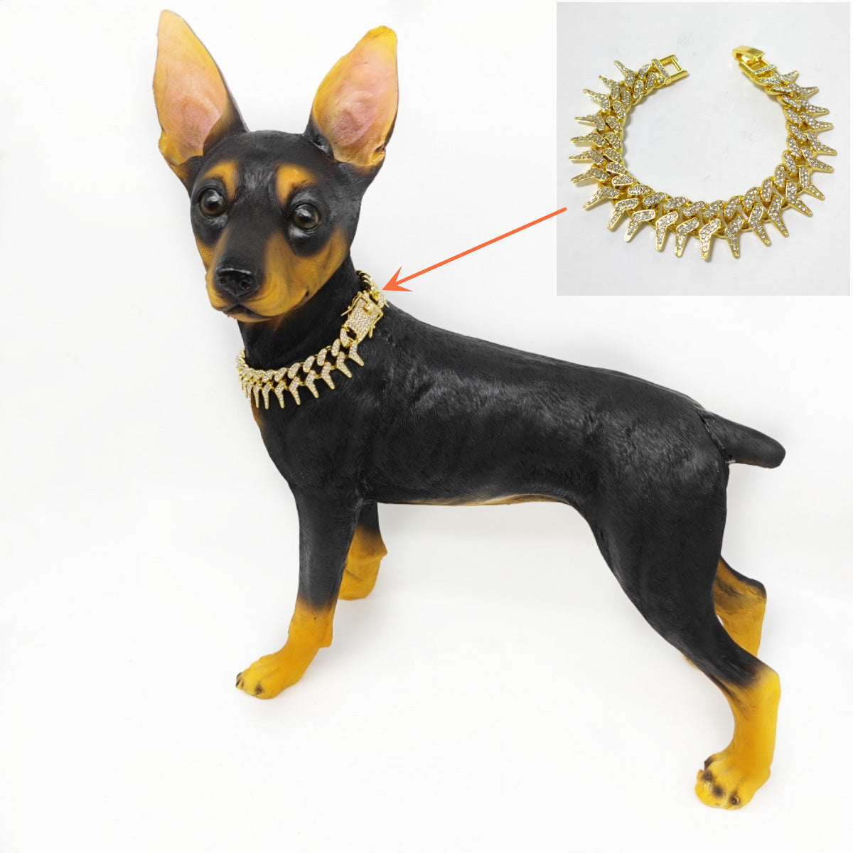 Grotesque Hip Hop Unilateral Jing Thorn Comb Shape Necklaces