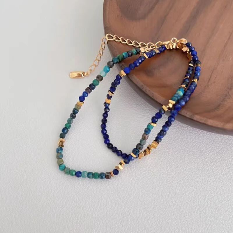 Women's Colorful Beaded Ancient High Sense Twin Necklaces