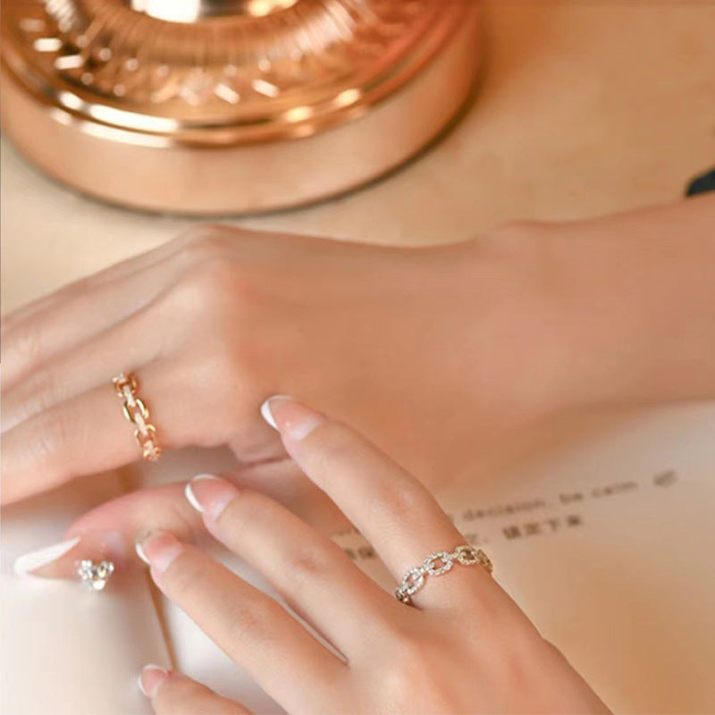Chain Female Design Fashion Personality High Rings