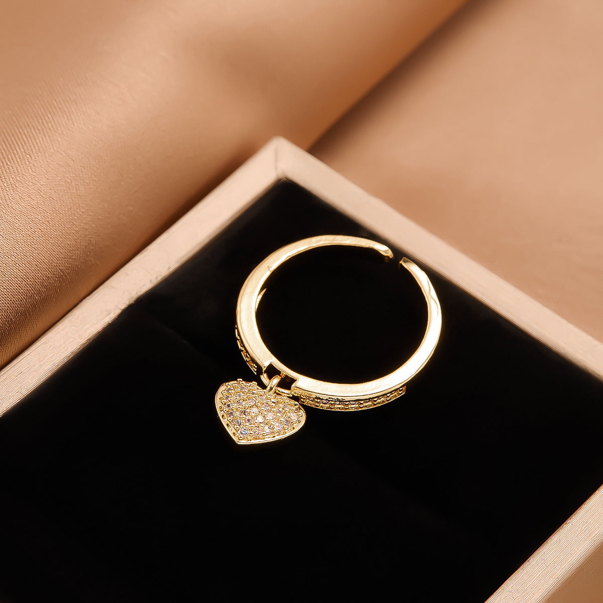 Real Gold Plated Copper Female Niche Rings