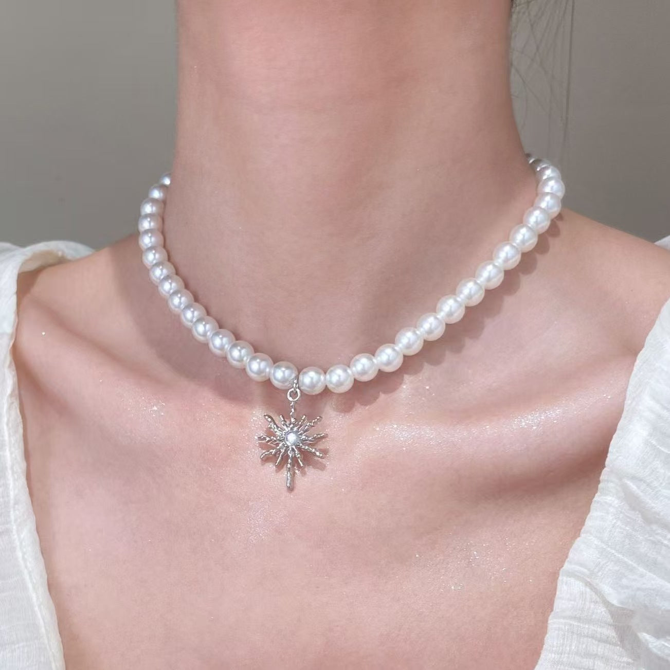 Vintage Gothic Metal Butterfly Cross Star Flower Necklaces