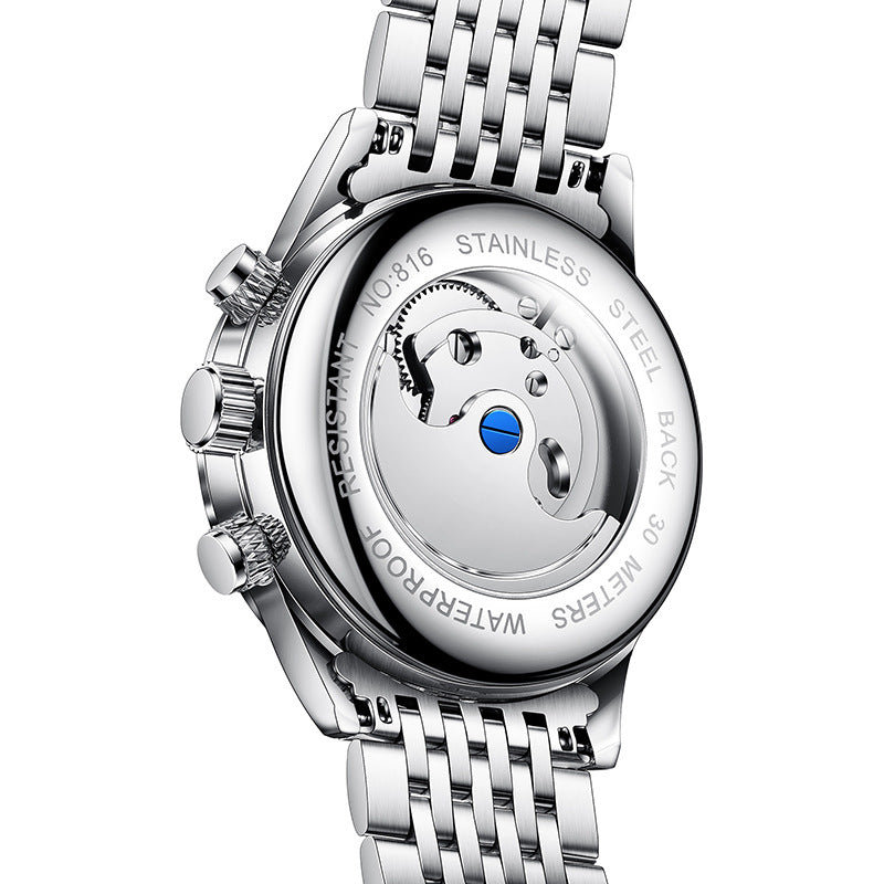 Men's Automatic Watch Stylish Versatile Waterproof Luminous Mechanical Watches