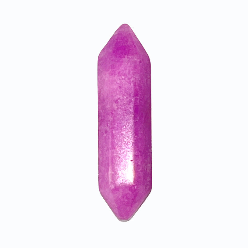 Stone Crystal Bullet Double Pointed Hexagon Prism Pendants