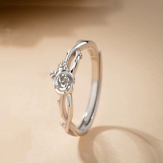 Couple Pure Sier Fashionable Temperamental Sterling Rings