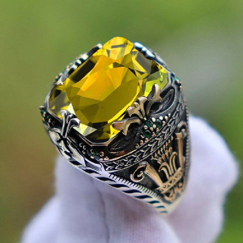 Men's Luxury Personality Retro Domineering Attending Banquet Rings