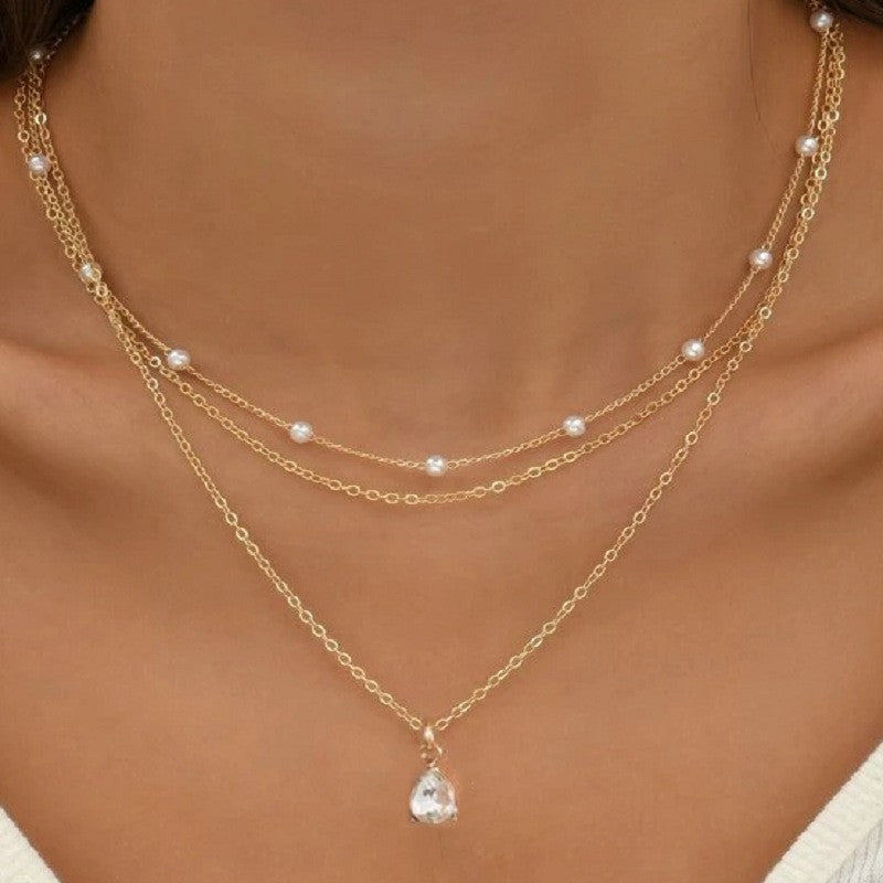 Women's Retro Affordable Luxury Niche Chain Set Simple Necklaces