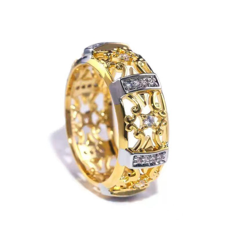 Two-color Electroplated Hollow Pattern Color Separation Rings